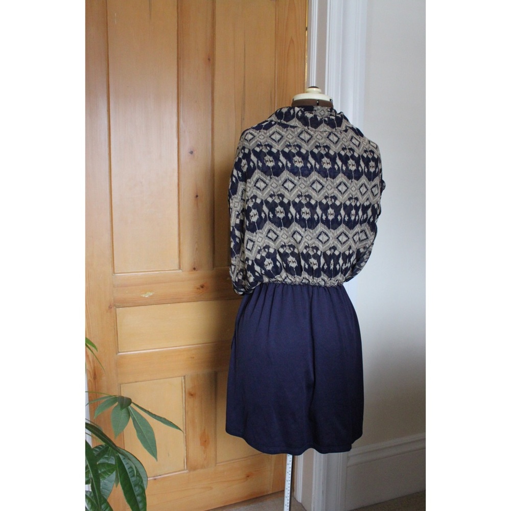Cream&Navy Maxi Dress - Picture 8 of 8